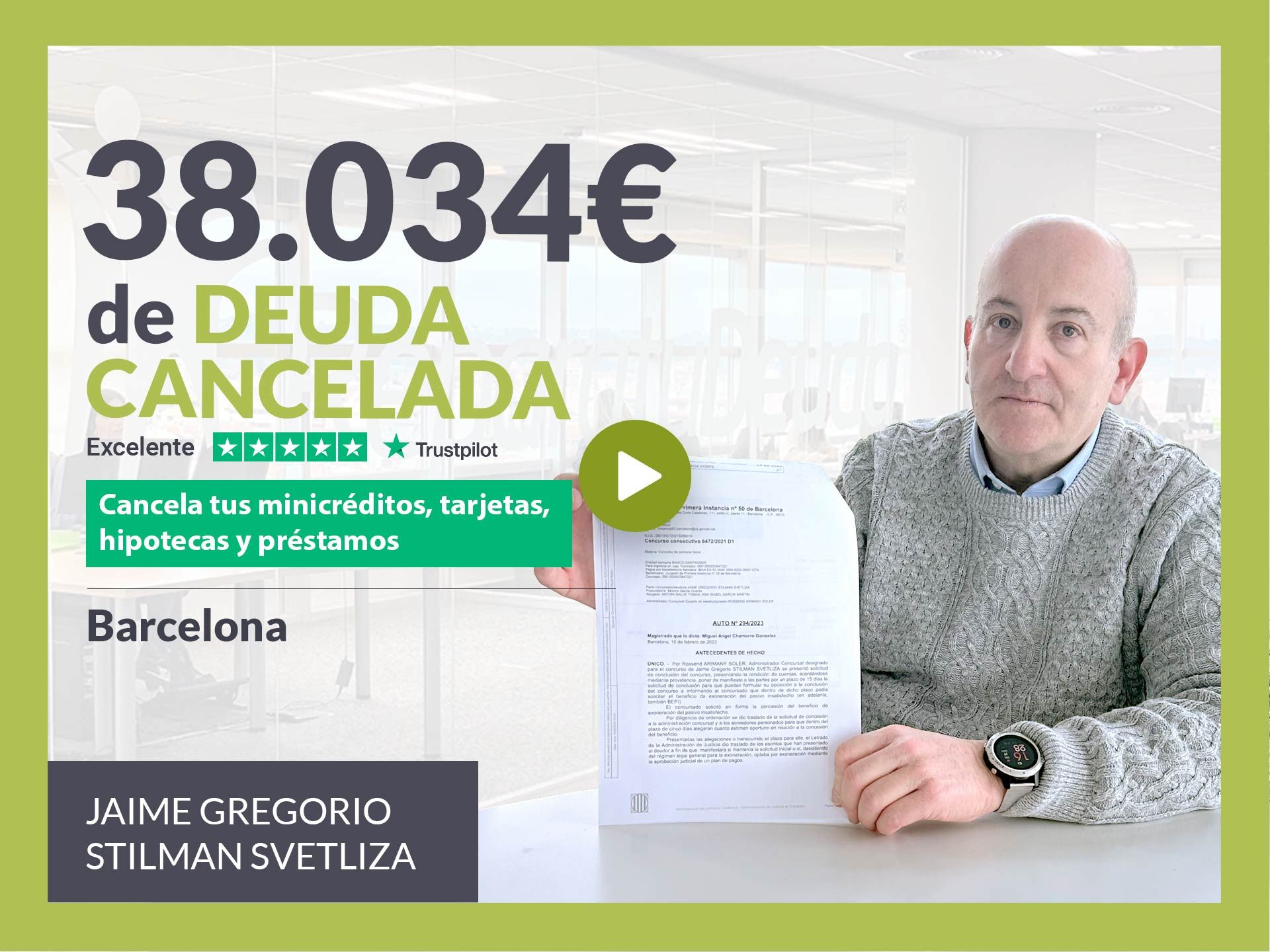 Fotografia Repara tu Deuda Abogados cancela 38.034 € en Barcelona